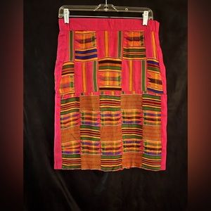 Custom-Made Vintage Authentic Kente Skirt